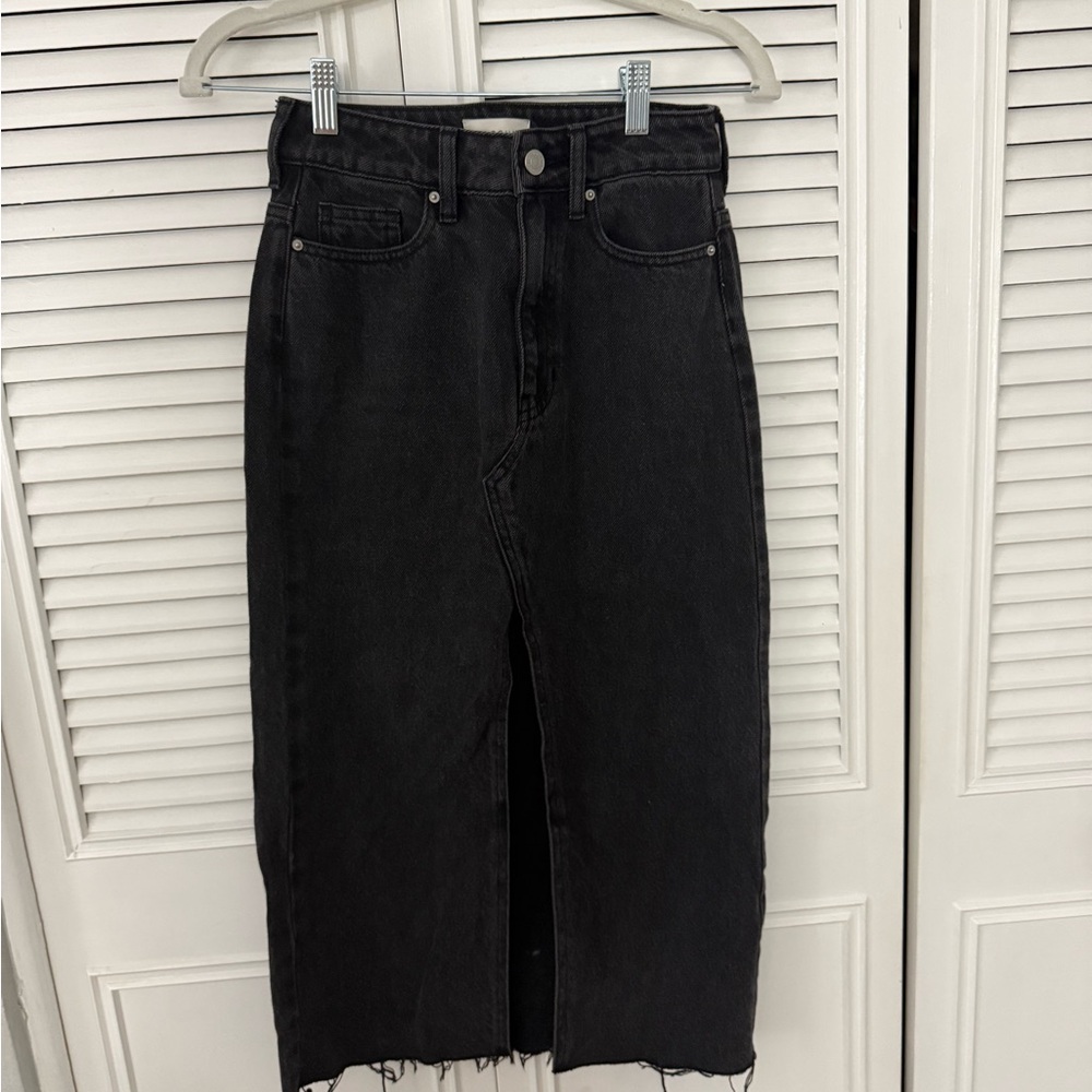 Pacsun Black Denim maxi skirt
